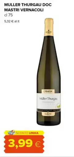 Tigre Muller thurgau doc mastri vernacoli offerta
