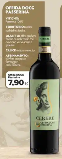 Tigre Cerere offida docg passerina offerta