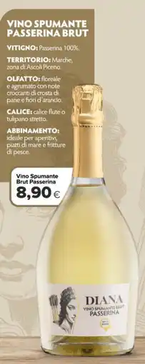 Tigre Diana vino spumante passerina brut offerta