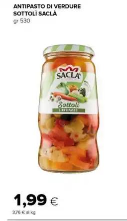 Tigre Antipasto di verdure sottolì SACLÀ offerta