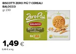 Tigre Biscotti zero più 7 cereali BALOCCO offerta