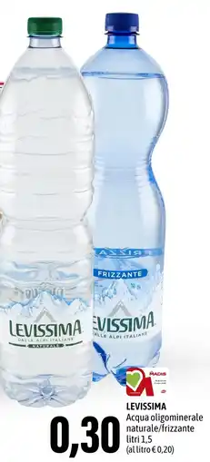 Madis LEVISSIMA Acqua oligominerale naturale/frizzante offerta