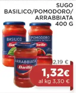 Coop Sugo Basilico/Pomodoro/Arrabbiata offerta