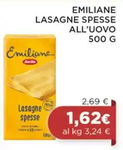 Coop EMILIANE LASAGNE SPESSE ALL’UOVO 500 G offerta