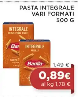 Coop PASTA INTEGRALE VARI FORMATI offerta