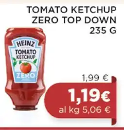 Coop TOMATO KETCHUP ZERO TOP DOWN 235 G offerta