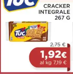 Coop Tuc Cracker Integrale offerta