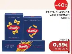 Coop PASTA CLASSICA VARI FORMATI 500 G offerta