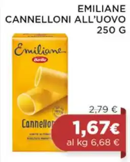 Coop EMILIANE CANNELLONI ALL'UOVO 250 G offerta