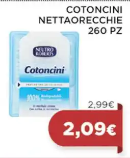 Coop COTONCINI NETTAORECCHIE 260 PZ offerta