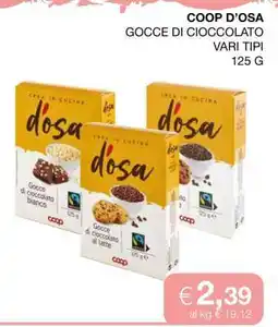 Coop COOP D'OSA GOCCE DI CIOCCOLATO offerta