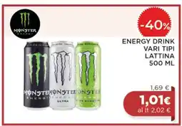 Coop Monster Energy Drink Vari Tipi Lattina 500 ml offerta