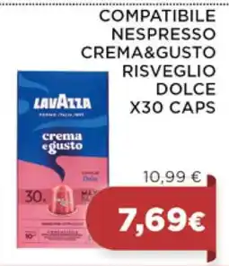 Coop LAVAZZA COMPATIBILE NESPRESSO CREMA&GUSTO RISVEGLIO DOLCE X30 CAPS offerta