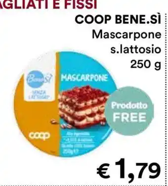Coop COOP BENE.SÌ MASCARPONE S.LATTOSIO offerta