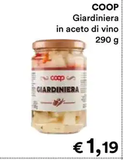 Coop COOP Giardiniera in aceto di vino offerta