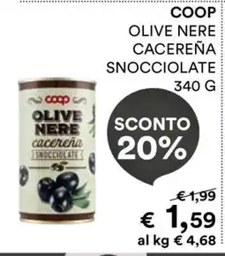 Coop COOP OLIVE NERE CACEREÑA SNOCCIOLATE 340 G offerta