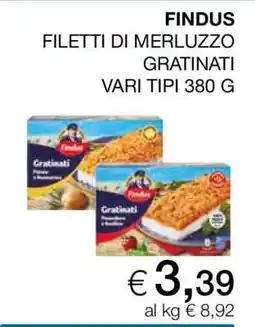 Coop Findus Filetti di Merluzzo Gratinati offerta