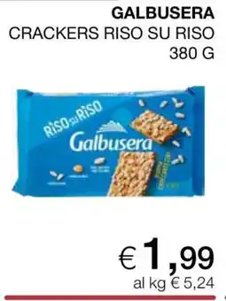 Coop GALBUSERA CRACKERS RISO SU RISO offerta