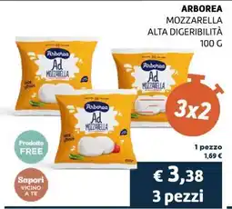 Coop ARBOREA MOZZARELLA ALTA DIGERIBILITÀ 100 G offerta