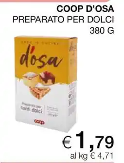 Coop COOP D’OSA PREPARATO PER DOLCI offerta