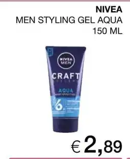 Coop NIVEA MEN STYLING GEL AQUA 150 ML offerta
