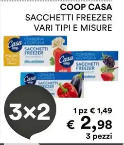 Coop COOP CASA SACCHETTI FREEZER offerta