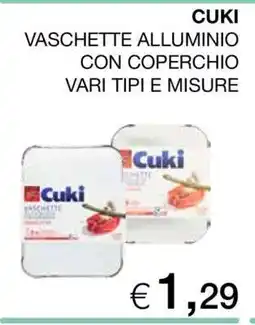 Coop CUKI VASCHETTE ALLUMINIO CON COPERCHIO offerta