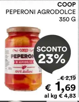 Coop COOP PEPERONI AGRODOLCE 350 G offerta