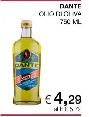 Coop DANTE OLIO DI OLIVA offerta