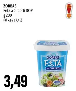 Madis ZORBAS Feta a Cubetti DOP offerta
