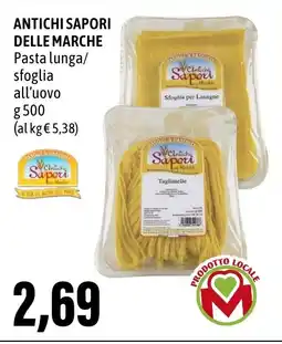 Madis ANTICHI SAPORI DELLE MARCHE Pasta lunga/ sfoglia all'uovo offerta