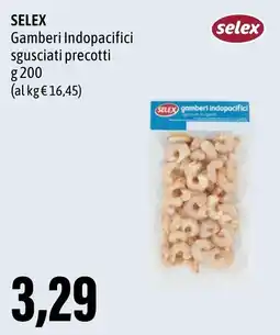 Madis SELEX Gamberi Indopacifici sgusciati precotti offerta