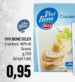 Madis VIVI BENE SELEX Crackers -40% di Grassi offerta