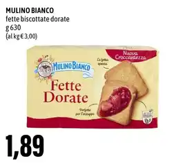 Madis MULINO BIANCO fette biscottate dorate offerta
