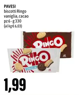 Madis PAVESI biscotti Ringo vaniglia, cacao offerta