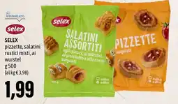 Madis SELEX pizzette, salatini rustici misti, ai wurstel offerta