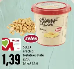 Madis SELEX arachidi tostate e salate offerta