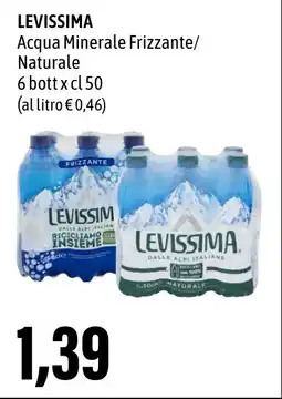 Madis LEVISSIMA Acqua Minerale Frizzante/ Naturale offerta