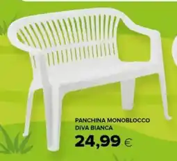 Oasi Panchina monoblocco diva bianca offerta