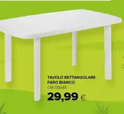 Oasi Tavolo rettangolare faro bianco offerta