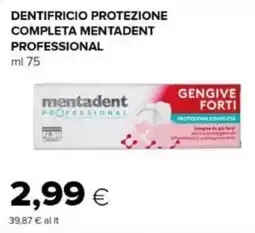 Oasi Dentifricio protezione completa MENTADENT PROFESSIONAL offerta