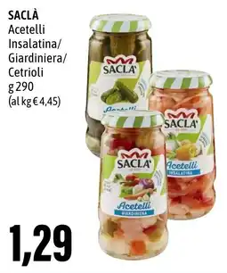 Madis SACLÀ Acetelli Insalatina/ Giardiniera/ Cetrioli offerta