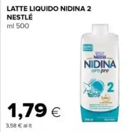 Oasi Latte liquido nidina 2 NESTLÉ offerta