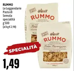 Madis RUMMO Le Leggendarie Pasta di Semola specialità offerta