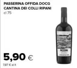 Oasi Passerina offida docg cantina dei colli ripani offerta