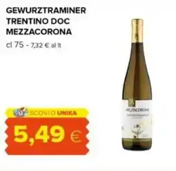 Oasi Gewurztraminer trentino doc MEZZACORONA offerta