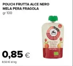 Oasi Pouch frutta alce nero mela pera fragola offerta