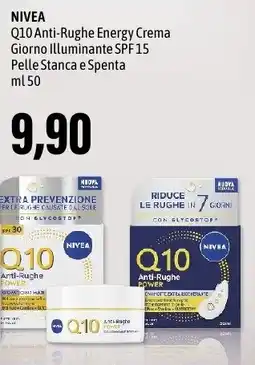 Madis NIVEA Q10 Anti-Rughe Energy Crema Giorno Illuminante SPF 15 Pelle Stanca e Spenta offerta