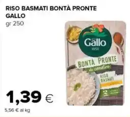 Oasi Riso basmati bontà pronte GALLO offerta