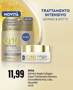 Madis NIVEA Q10 Anti-Rughe Collagen Expert Trattamento Intensivo Giorno&Notte Viso, Collo, Décolleté offerta